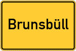 Place name sign Brunsbüll
