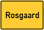 Place name sign Rosgaard