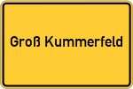 Place name sign Groß Kummerfeld