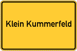 Place name sign Klein Kummerfeld