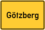 Place name sign Götzberg