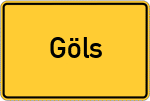 Place name sign Göls