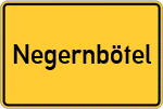 Place name sign Negernbötel