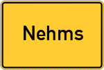 Place name sign Nehms