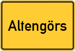 Place name sign Altengörs