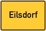 Place name sign Eilsdorf