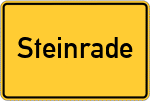 Place name sign Steinrade