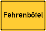 Place name sign Fehrenbötel