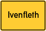 Place name sign Ivenfleth