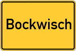 Place name sign Bockwisch