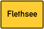 Place name sign Flethsee