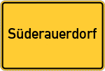 Place name sign Süderauerdorf