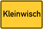 Place name sign Kleinwisch