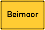Place name sign Beimoor