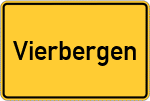 Place name sign Vierbergen