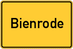 Place name sign Bienrode