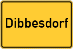 Place name sign Dibbesdorf