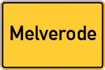 Place name sign Melverode