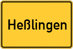 Place name sign Heßlingen