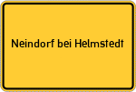 Place name sign Neindorf bei Helmstedt