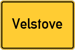 Place name sign Velstove