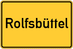 Place name sign Rolfsbüttel