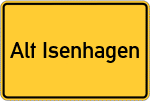 Place name sign Alt Isenhagen