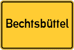 Place name sign Bechtsbüttel