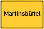 Place name sign Martinsbüttel