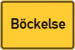 Place name sign Böckelse