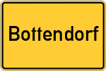 Place name sign Bottendorf