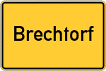 Place name sign Brechtorf