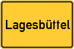 Place name sign Lagesbüttel