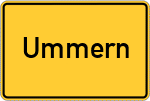 Place name sign Ummern
