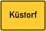 Place name sign Küstorf