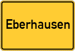 Place name sign Eberhausen
