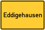 Place name sign Eddigehausen