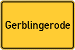 Place name sign Gerblingerode