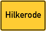 Place name sign Hilkerode