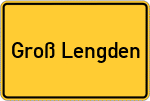 Place name sign Groß Lengden