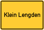 Place name sign Klein Lengden