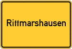 Place name sign Rittmarshausen