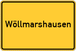 Place name sign Wöllmarshausen