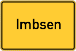 Place name sign Imbsen