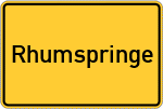 Place name sign Rhumspringe