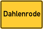 Place name sign Dahlenrode