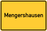 Place name sign Mengershausen