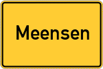 Place name sign Meensen