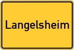 Place name sign Langelsheim