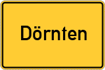 Place name sign Dörnten